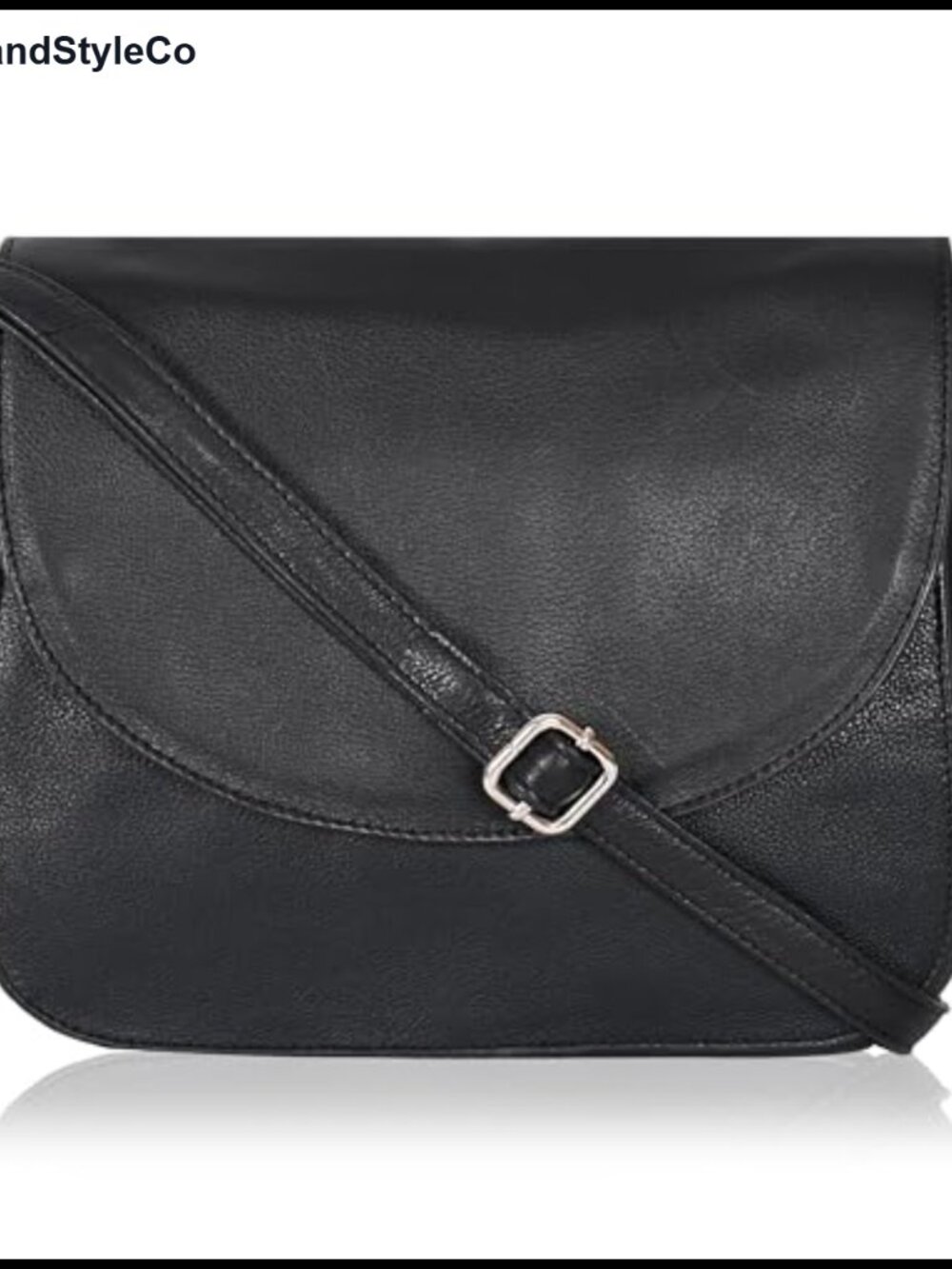 Genuine Leather Crossbody Bag, Adjustable Strap, Handcrafted Purse